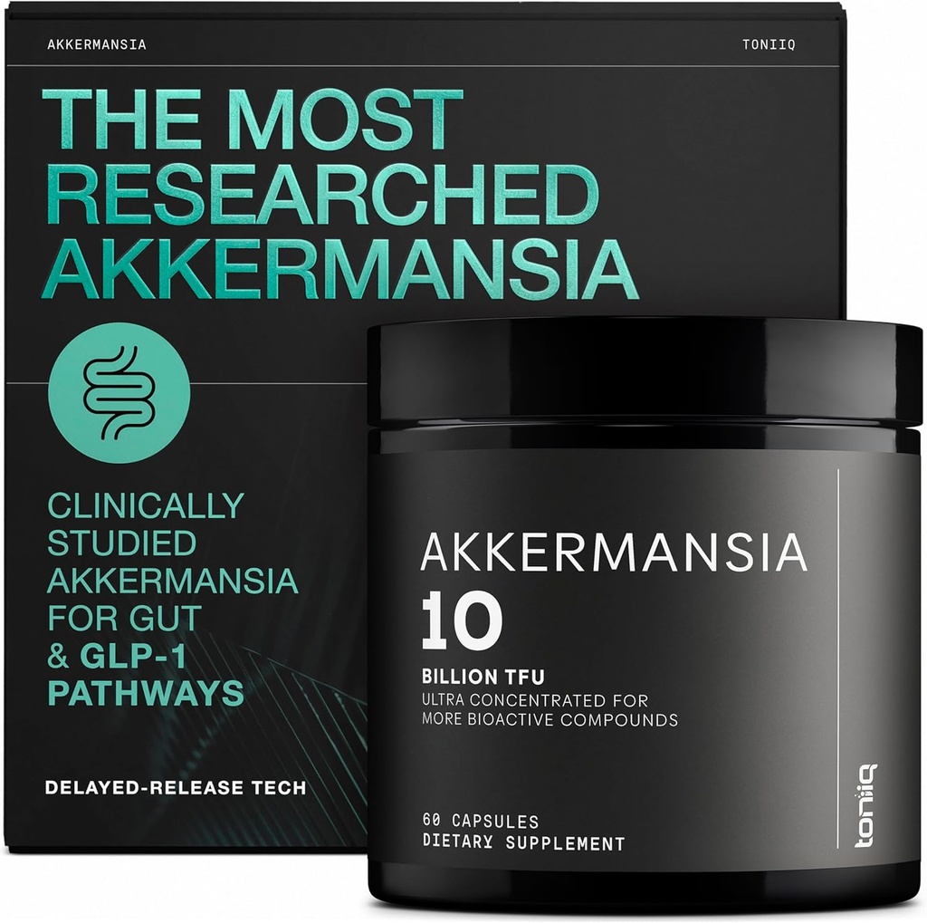 Toniiq Akkermansia Probiotic – 10億TFU – Gut Health & GLP-1活動をサポート
