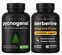 NutraChamps完全な循環及びメタボリックブースト:Pycnogenol & Berberine Duo