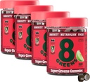 8Greens Supergreens Gummies | メタボリズム、免疫&フォーカス、消化の健康酵素、有機: クロレラ、スピルリナ、アロエベラ、アップルの味、200カウント