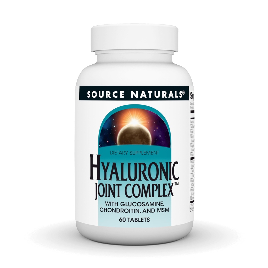源のGlucosamine、Chondroitin及びMSMの余分強さのNaturals Hyalonicの接合箇所の複合体- 60のタブレット