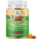 Natures Craft Plantは、子供マルチビタミンGmmiesをベース - ビタミンA C D3 E Bと亜鉛ゼラチンとグルテンフリー非GMOビタミンGummy Formula 120ctの子供免疫サポートグミのためのマルチビタミン