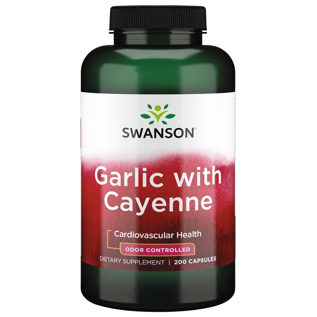 Cayenne 200カプセルとスワンソンニンニク