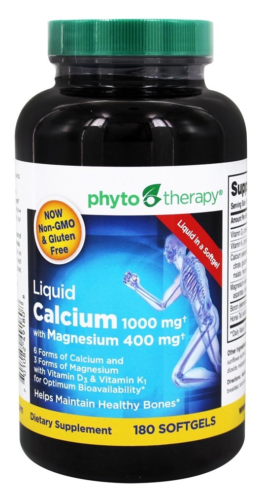Phytotherapy Rxのカルシウム液体のSoftgel - パックごとの180 - 1それぞれ1。
