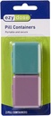 EZY DOSEの毎日の旅行ポケット薬の丸薬の丸薬のオルガナイザー、小さいビタミンのオルガナイザー、密集した薬の容器、旅行友好的、携帯用丸薬箱、色5月Vary、2パック、BPAは放します