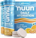 Nuun のマグネシウム、カルシウム、カリウム、塩化物及びナトリウム、グルテンフリーのグルテン及び完全菜食主義者の混合された柑橘類の味、4 パック(40 のサービングの合計)が付いている毎日の電解物のタブレット