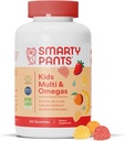 SmartyPantsは完全なガミーのビタミンをからかいます:マルチビタミン、ビタミンD3、B12 (Methylcobalamin)、およびオメガ3 DHA/EPAの魚油、120の計算