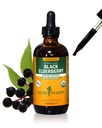 ハーブ Pharm は免疫システム サポートのための有機性黒の Elderberry の液体のエキス、アルコールなしのグリセライト、4 の Ounce を証明しました