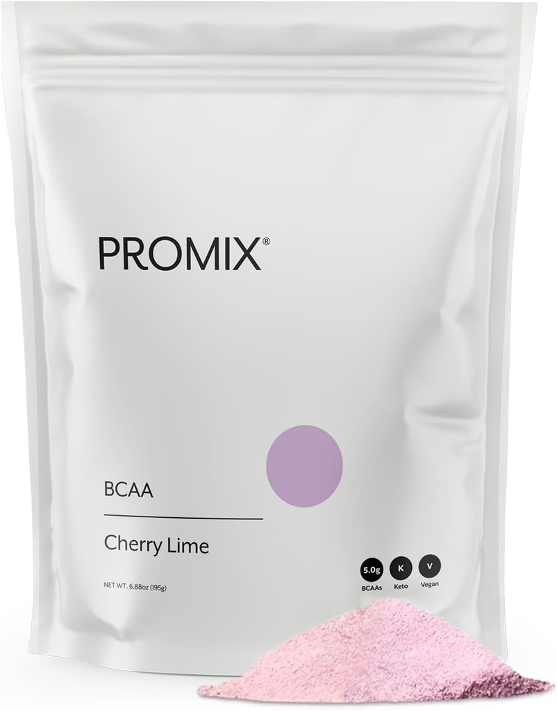 Promix BCAA ポストワークアウトエネルギーパウダー - 5g 微粉 BCAA、砂糖フリー、植物ベース、ビーガン、ケト - チェリーライム - 30 サービング(パッケージ 1)