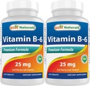 ベストナチュラルビタミンB6 25mg、120錠(120カウント)