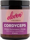 Eleven TLC - Cordycepsキノコパウダースーパーフード、100%オーガニック、アスレチックパフォーマンス+エネルギー、米国は成長 - GMOフリー非反応ガラス、サービング