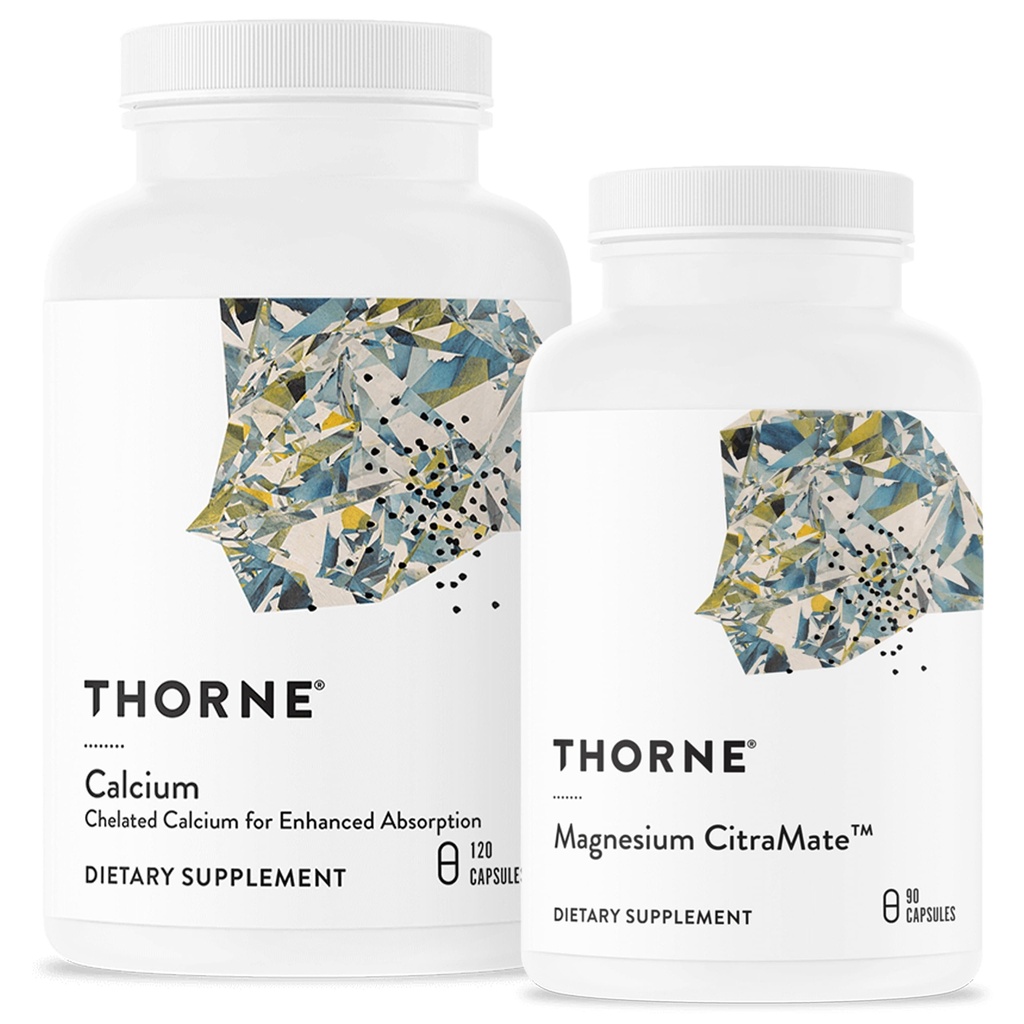 THORNE - 骨の健康バンドル - DiCalcium MalateとマグネシウムCitraMate - 90から120のサービング
