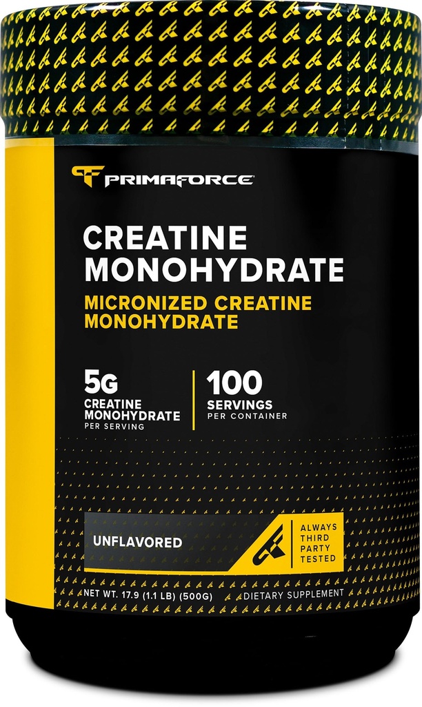 Primaforce Micronizedのクレアチンの一水化物の粉500グラム(1.1ポンド)