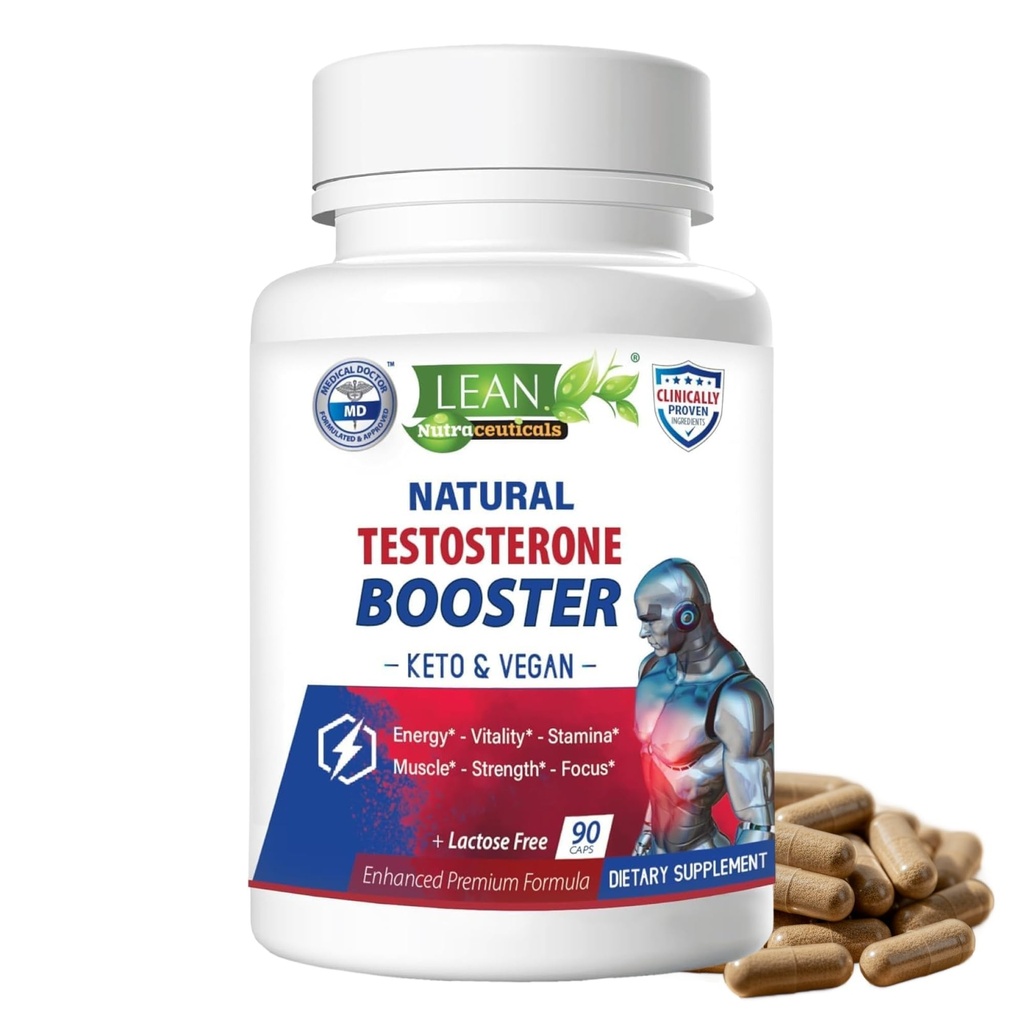 男性のためのレンヌトラテストステロンブースター – トンコートアリと天然ビーガンサプリメント, DHEA, マカルート, トリビュラス, ホニーヤギ, 亜鉛, ボロン, D-アスパラギン酸 – ブースト強度, エネルギー, 筋肉 – 90 キャップ