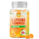 L-リジンガミー1000 mg, 唇&経口のための免疫サポートとコールドソアサプリメント, 大人のためのChewable Lリジンガミー & キッズ, ブースト免疫&コラーゲン, 非GMO, ビーガン, グルテンフリー - 60 カウント