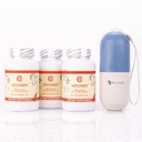 AEE Chi's Enterprise 120 Piece (3-Pack) Myomin Promotes Healthy Hormone Levels 500mg Capsules, Skin and Health Pill Organizer Bundle