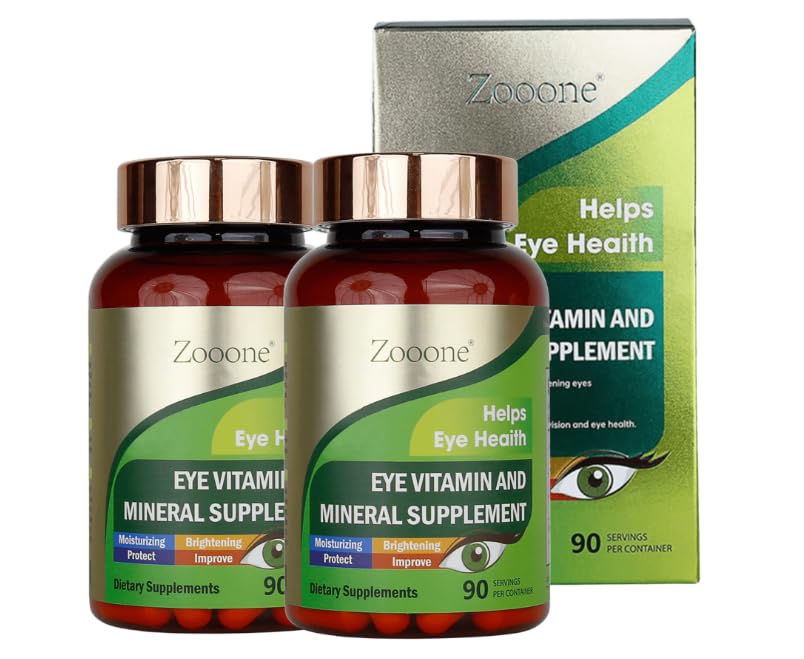 zooone- ルテインの目のビタミンはMacularの健康および乾燥した目のための補足、ルテイン、亜鉛、ビタミンC/E及びゼアキサンチンを含みま目の健康、90のタブレットを支えます(2)