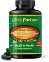 Life's Fortune Whole Food Multivitamin & Mineral, Advanced Energy Support Supplement, Daily Wellness for Men & Women, Amino Acids, Biotin, 180 Vegetarian Tablets