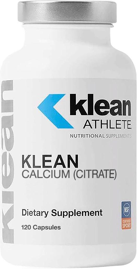 Klean ATHLETE Klean Calcium Citrate - for Bone Health & Density - Bone Support for Sports* - Gluten Free, Vegan & Non-GMO - 120 Capsules