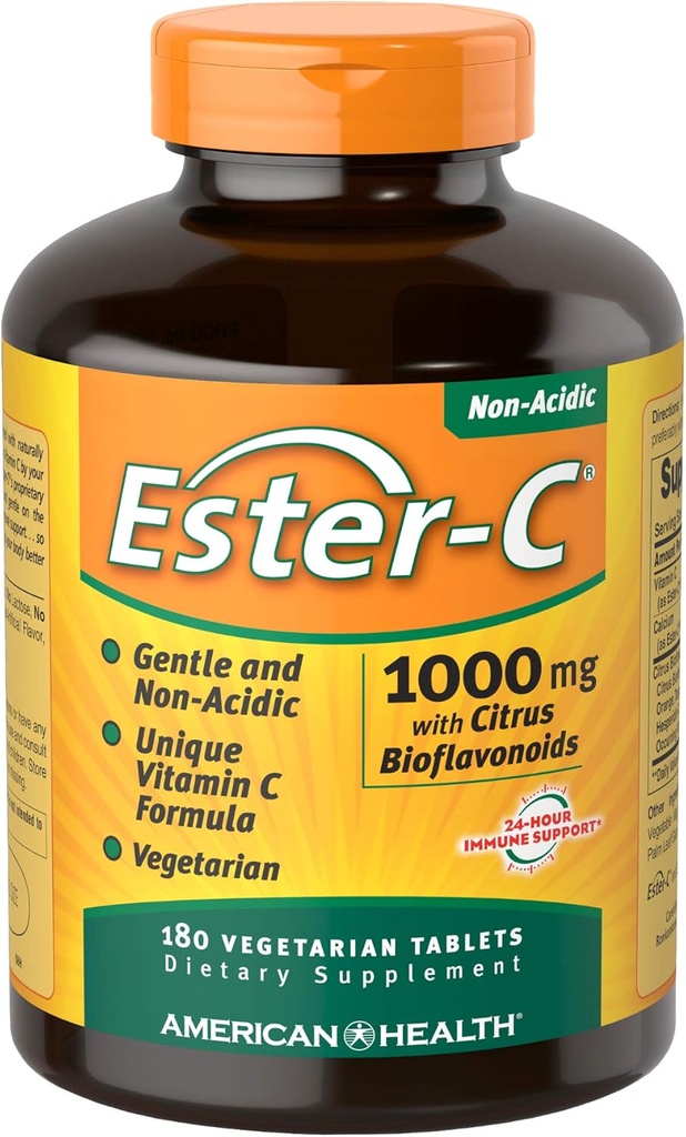 American Health Ester-Vitamin C with Citrus Bioflavonoids 1Vitamin 000 Milligrams 180 Veg Tabs