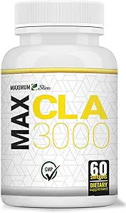 最高の細いMAX CLA 3000、高い効力、自然な減量の練習の強化、増加の細い筋肉固まり、非刺激、非GMO 95%の純粋なCLA、90の計算