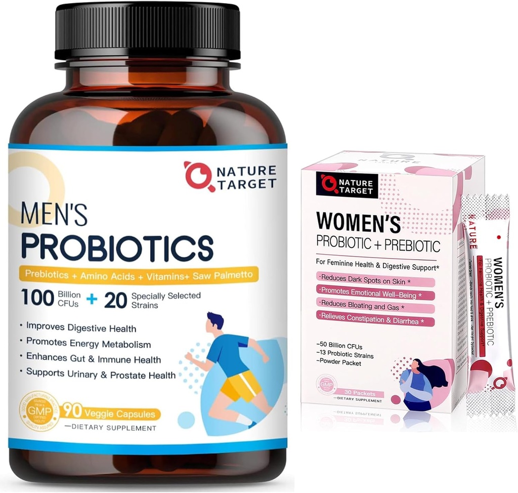 男性100のビリオンCFUsの女性の粉のためのNATURE TARGETのプロバイオティクス