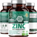 N1Nプレミアム亜鉛50mg [3X吸収, ビーガン] 免疫サポートのためのすべての天然亜鉛酸化物とクエン酸塩サプリメント, 皮膚の健康とより良い消化, 100錠