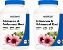 Nutricost Echinacea&Goldenseal Root、500mg、240カプセル(2ボトル) - Veggieキャップ、非GMO、グルテンフリー