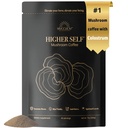 Higher SELFTM のきのこのコーヒー最終的な焦点及び免疫サポート 40% IgG Colostrum、有機性アラビカ、ライオンのマネ、Reishi、Chaga、L-Theanine および免疫サポートのためのFrankincense、焦点、エネルギー、気分および腸の健康 | 7oz。 40人前