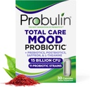 Probulin Mood Probiotics for Women with Saffron, Lテアニン, プロバイオティック, プレバイオティクス, ポストバイオティクス - 気分のサポートサプリメント & ガットサポート - ビーガン, 非GMO, 30カプセル