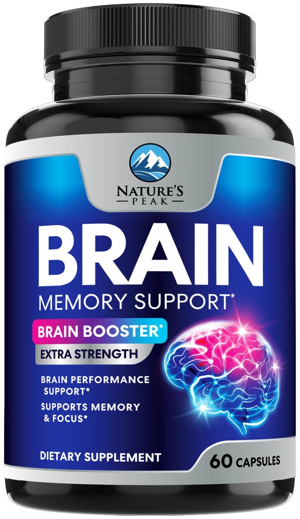 脳の記憶補足の丸薬-集中のための3X強さのNootropics、明快さ及び焦点サポート-Bacopa、Phosphatidylserine及びDMAEの頭脳の健康の認知ビタミン、頭脳のブースター、60カプセル