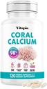 Vitapia Coral Calcium Powder 1000mg Capsules for Overall Health, Bone Health, PH Level Balance, Trace Minerals Support - 120 Veggie Capsules - Non-GMO & Gluten-Free Supplement