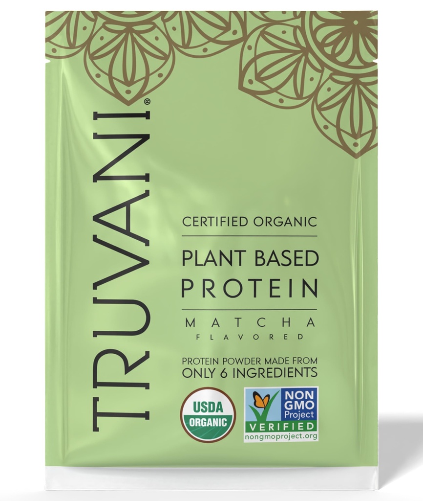 トルバニビーガンエンドウ豆プロテインパウダー | 抹茶 | 20g 有機植物由来プロテイン | 1食 | ケト | グルテンフリー・乳製品 | 低炭水化物 | 砂糖なし