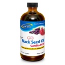 NORTH AMERICAN HERB & SPICE ブラックシードオイルCardio-Plus - 8 fl oz - Muscadine & Pomegranateで心の健康をサポート - 非GMO - 48 サービング