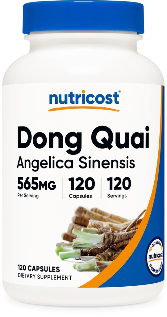 Nutricost Dong Quai 565mg、120カプセル - グルテンフリー、非GMO、ベジタリアンカプセル - Angelica Sinensis