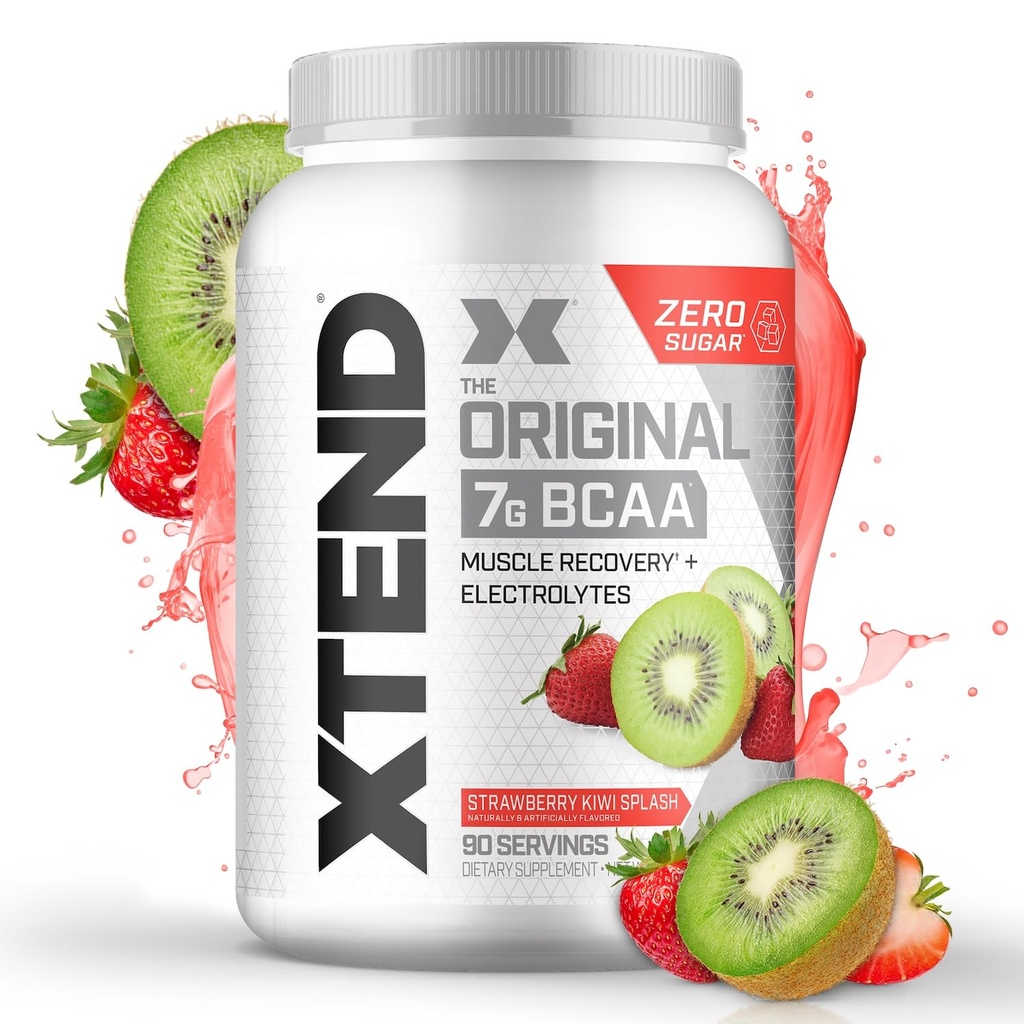 Xtend XTEND 元の BCAA の粉 7g BCAA および 2.5g L グルタミン、砂糖の人の及び女性のためのアミノ酸が付いている自由なポストのワークアウト筋肉回復飲み物、90 のサービング
