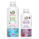 MaryRuth Organics Kids Multivitamin Liposomal(イチゴチェリー&バニラ)&ビタミンD3 Liposomal(ミックスベリー)クリーンラベルプロジェクト検証済みビタミン免疫&全体的なウェルネス、ビーガン、非GMO