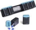 Weekly Pill Organizer Magnetic, Removable Pill Box 7 Day 1 Time a Day, Large Pill Case Travel, Week Once Daily Medication Dispenser, Medicine Container Holder for Supplement Vitamin, Blue