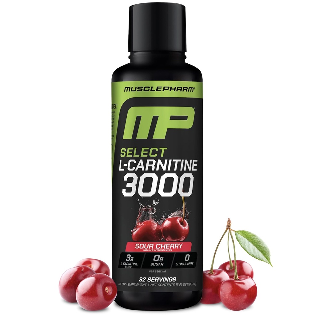 筋肉 Pharm L カルニチン 3000、高性能のための究極の液体 L カルニチンの補足、サポート Metabolism、水和及びエネルギー、ゼロ砂糖、低カロリー、サワーチェリー味、32 のサービング