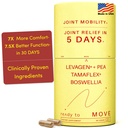 MOVEの速い代理の接合箇所の補足 Tamaflex®のターメリック及びTamarind、Levagen®+のPEA Palmitoylethanolamide、Boswelliaのセラタ、Bioperine®の黒のペッパーのエキス 共同サポート及び特性  60のビーガン帽子