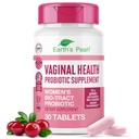 女性のための地球の真珠の腟のプロバイオティクス - 15 x BIO-Tract®、3 Billion CFU、Probiotic及びPrebioticのブレンドとより有効な、女性のための健康な腟の臭気及びpHのバランスを促進して下さい - 1錠/日だけ