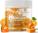 マグネシウムのGlycinateの柔らかい咀嚼の補足、マグネシウムのGlycinateのChewable砂糖の自由なカリウムのマグネシウムの咀嚼、ビタミンD、B6およびCQ10のためのカルム サポート及び大人、60日の供給オレンジのための睡眠