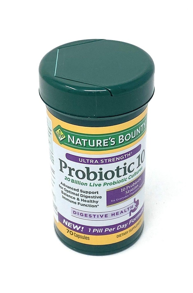 Nature's Bounty 超強度プロバイオティック10、70カプセル