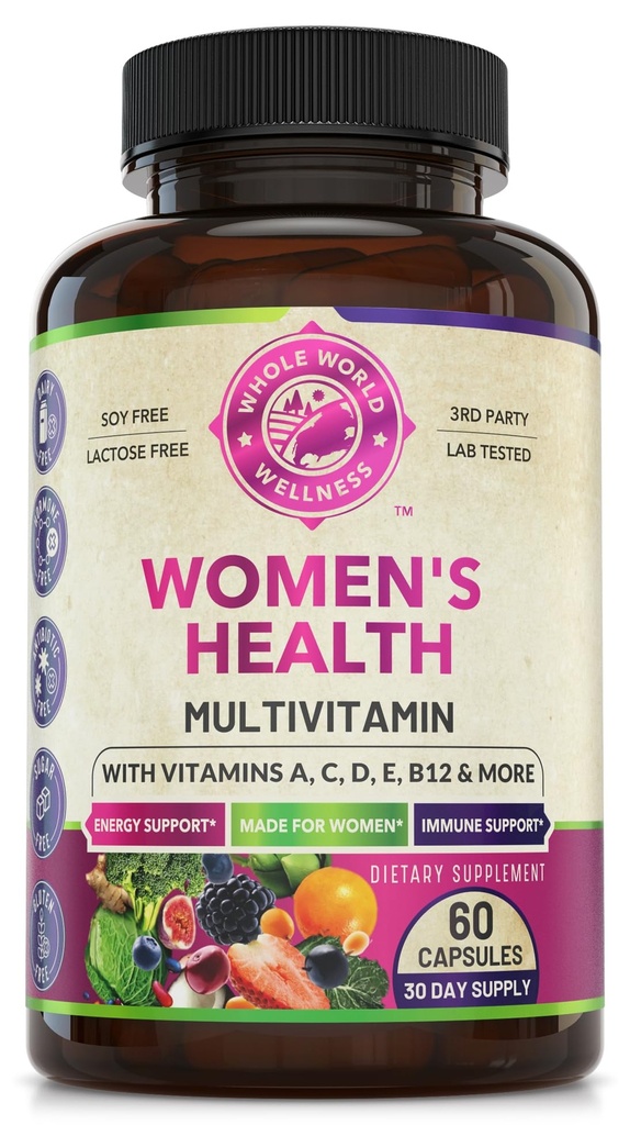 女性のエネルギー、気分、焦点、毛、皮及び釘のための毎日のMultivitaminのMultimineralの補足。 30以上の栄養素、フルーツ&エネルギーブレンドで女性のために作られています。 女性ビタミン60カプセル。 アメリカ製