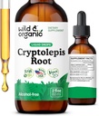 ワイルド&オーガニックCryptolepis Sanguinolenta Tincture - Detox&免疫サポートサプリメント - 1-Month Supply - Cryptolepisエキス液ドロップ - ビーガン、砂糖&アルコールフリー - 2 fl oz