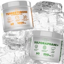 Turkesterone&Tongkat Ali Real Lab-Verified Sulforaphane Supplement、Ajuga Turkestanica Perサービング増加スタミナ - (60カプセル)