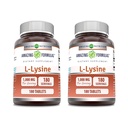 アメージングフォーミュラ L-Lysine 1000mg アミノ酸錠サプリメント | 非GMO | グルテンフリー | アメリカ製 (180 | 2パック)