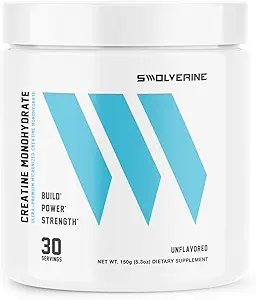 Swolverine® のクレアチンの Monohydrate の粉– 60 のサービング 筋肉強さ、力及び回復のための 100% の純粋で、Micronized のクレアチン