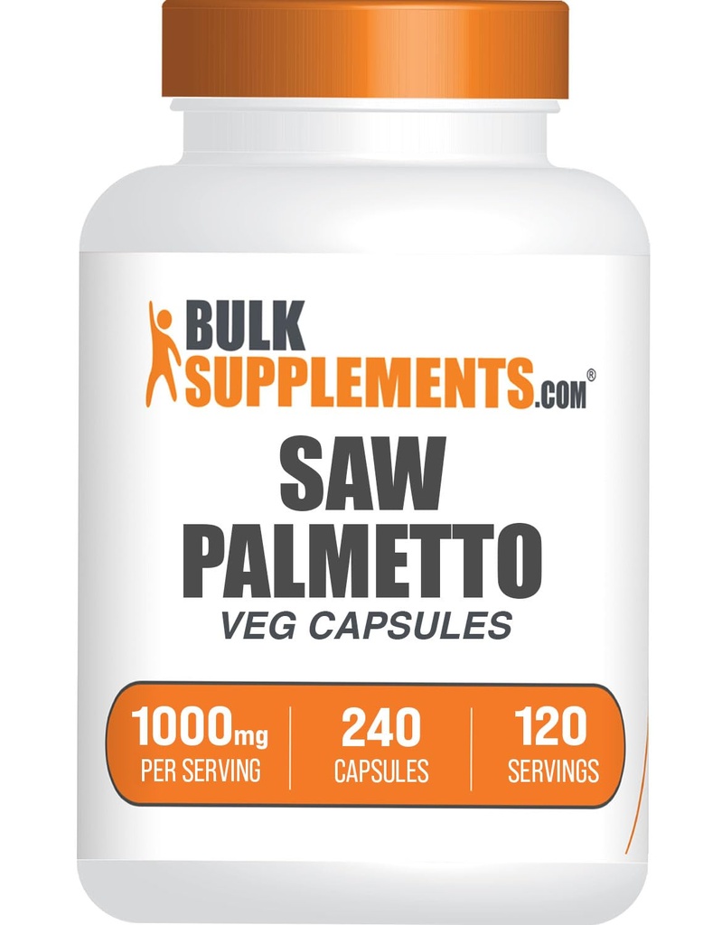 BulkSupplements.comはパルメットのエキスのカプセルを-セレノアのRepens、鋸パルメットの補足-Glutenの自由な、サービングごとの2カプセル、計算(パッケージ1)