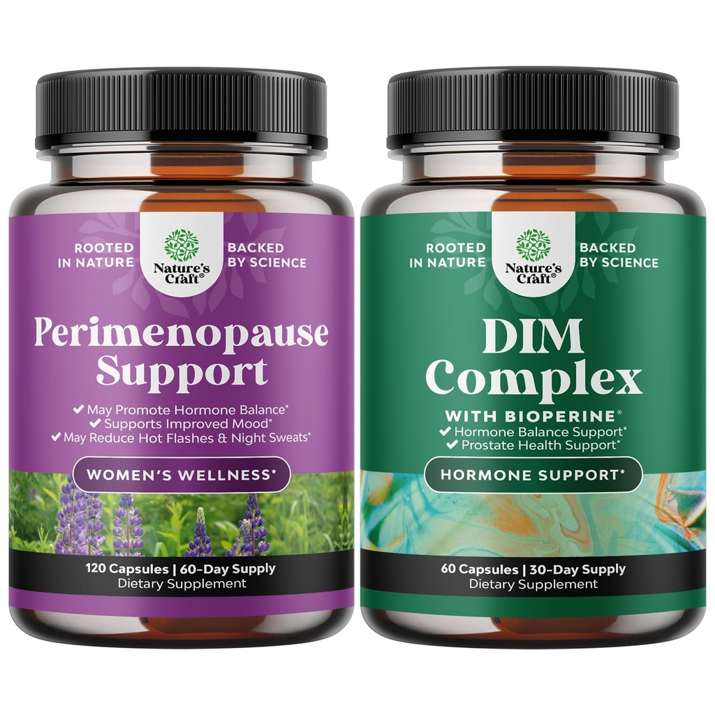 Maca Root Vitexベリー&ブラックコホッシュとバイオペリンとピュアDIMサプリメント - ブロッコリーフローレット付きDiindolylmethaneテストステロンコンプレックス - 女性の完全なペメノポーズサプリメントの束