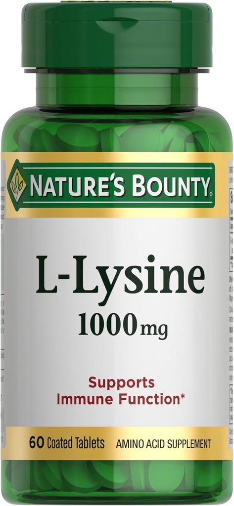 Nature's Bounty L-Lysine, 1000mg, 60錠